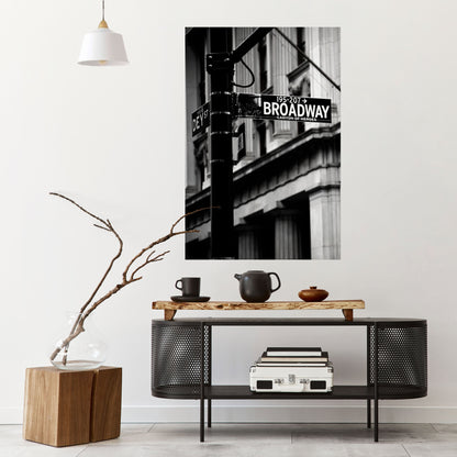 INSEGNA DI BROADWAY Poster verticale staccabile e attaccabile