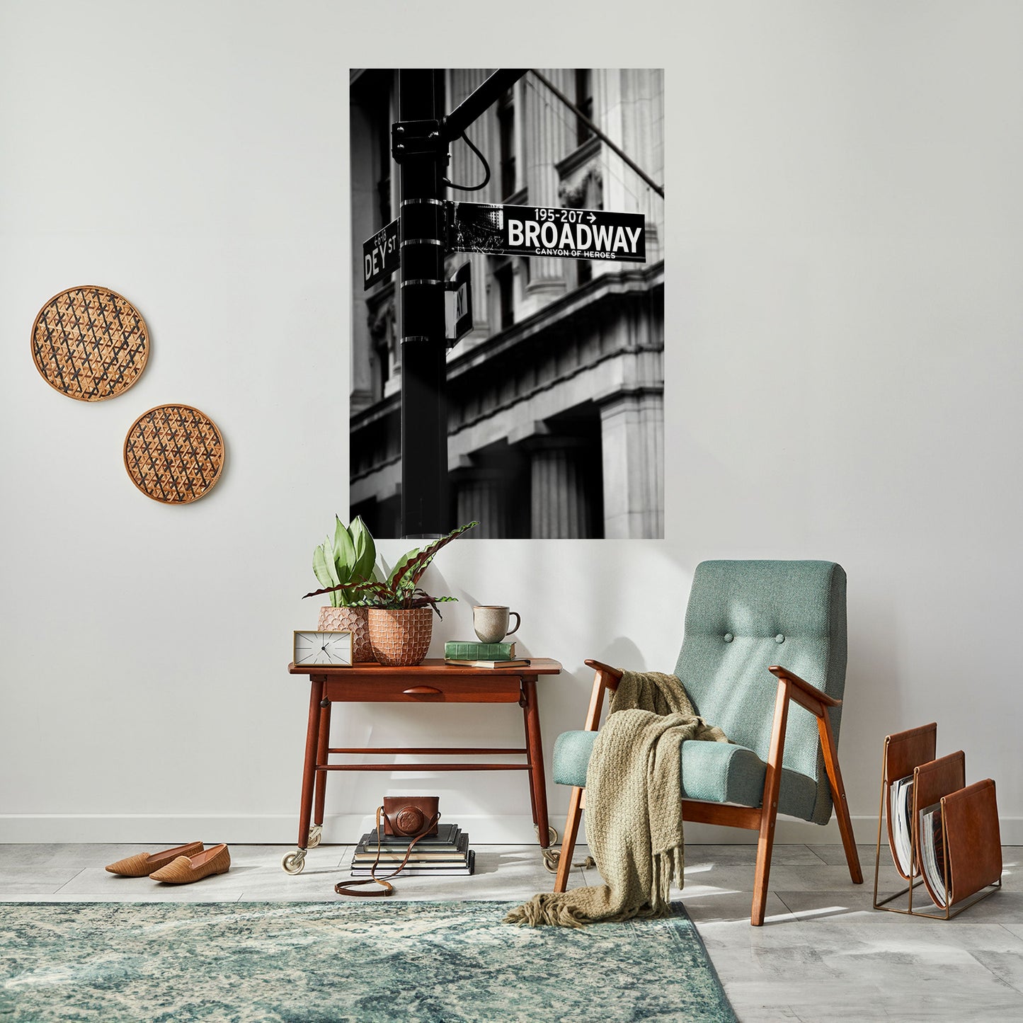 INSEGNA DI BROADWAY Poster verticale staccabile e attaccabile