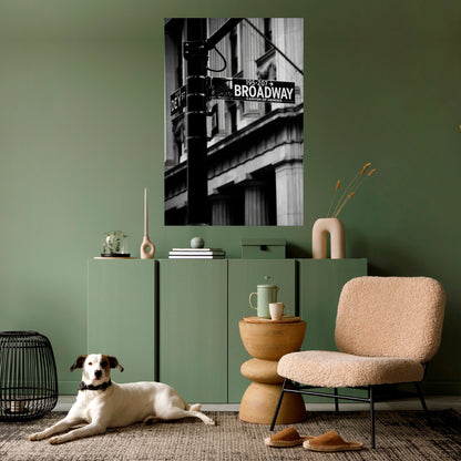 INSEGNA DI BROADWAY Poster verticale staccabile e attaccabile
