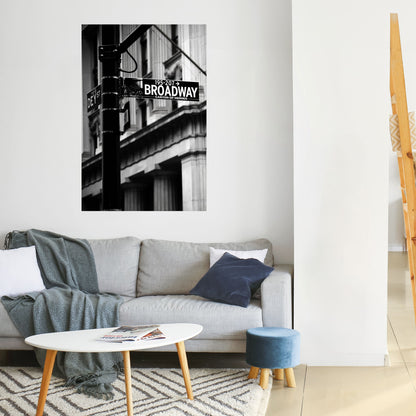 INSEGNA DI BROADWAY Poster verticale staccabile e attaccabile