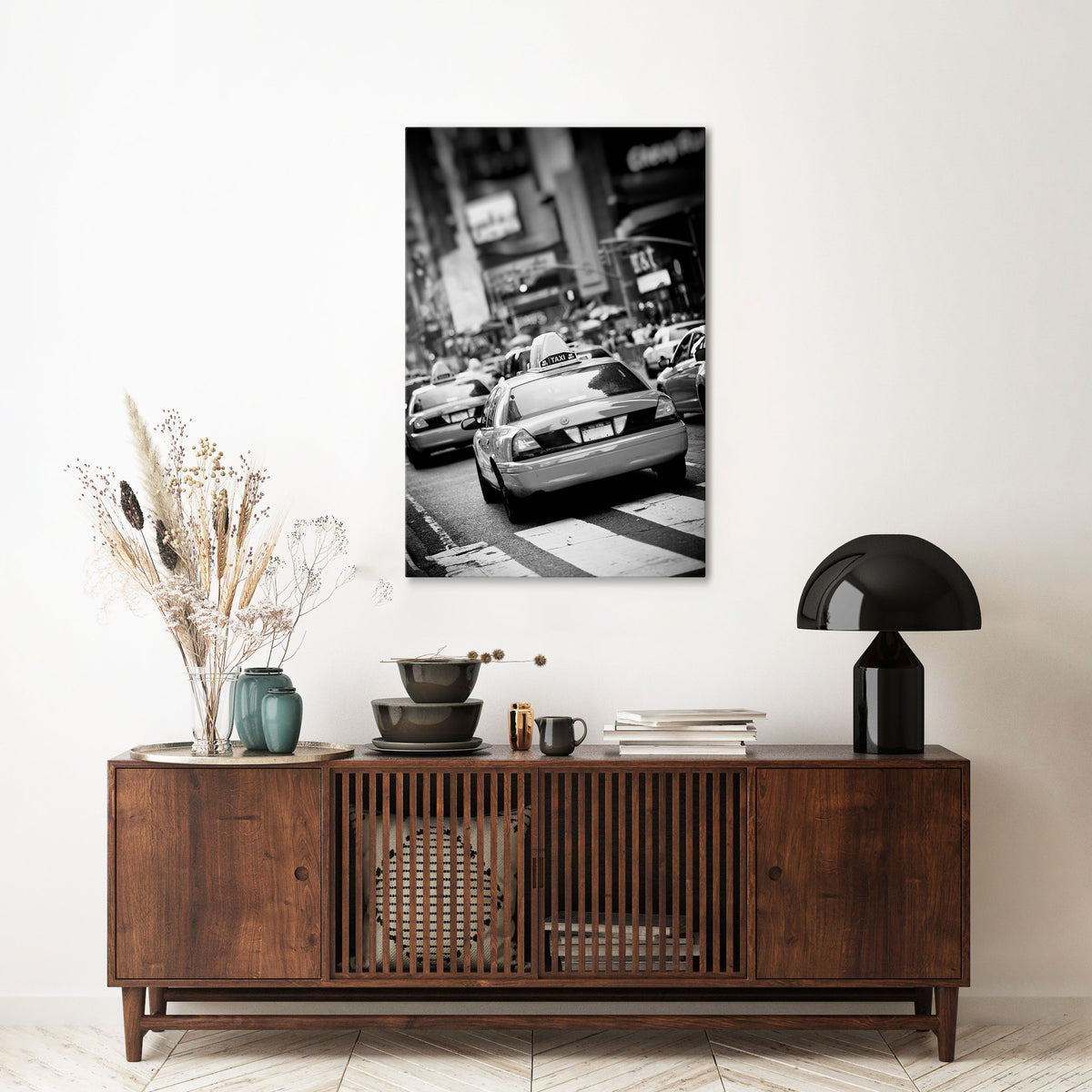 TIMELESS TAXI TALES Vertical Canvas Print