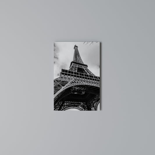 MONOCHROME PARISIAN ICON Stampa su Tela Verticale