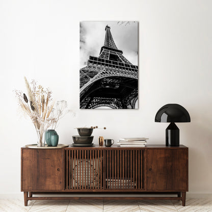 MONOCHROME PARISIAN ICON Vertical Canvas Print