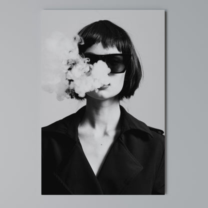 SMOKY BELLE Stampa su Tela Verticale