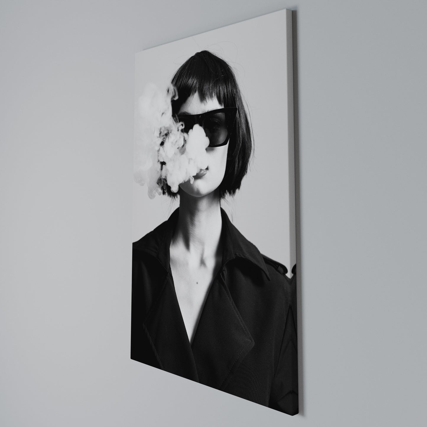 SMOKY BELLE Stampa su Tela Verticale