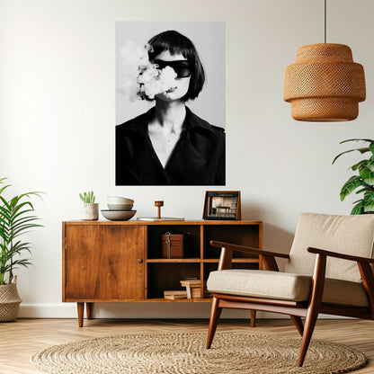 Poster verticale SMOKY BELLE stacca e attacca