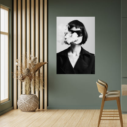 Poster verticale SMOKY BELLE stacca e attacca