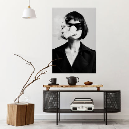 Poster verticale SMOKY BELLE stacca e attacca