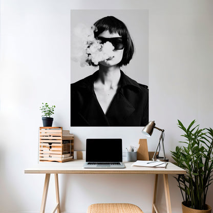 Poster verticale SMOKY BELLE stacca e attacca