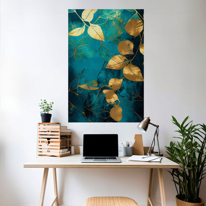 FOLIAGE FANTASIA Poster verticale staccabile e attaccabile