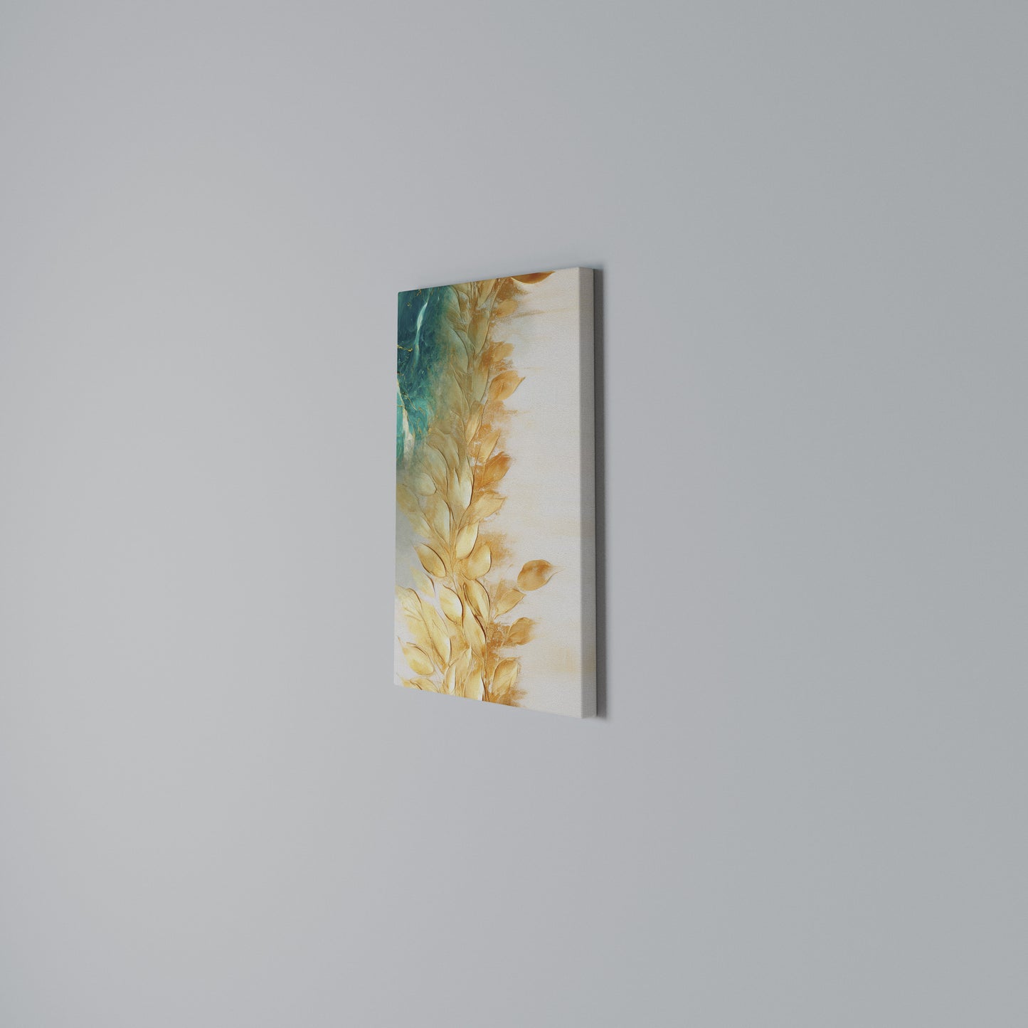 LEAVES IN RADIANCE Vertical Canvas Print