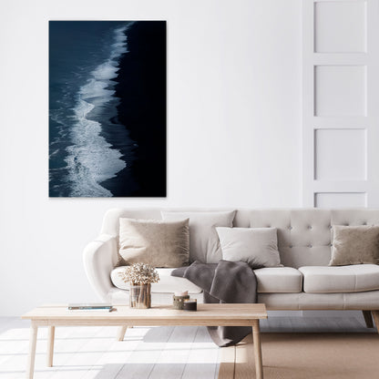 OCEAN'S WHISPER Vertical Canvas Print