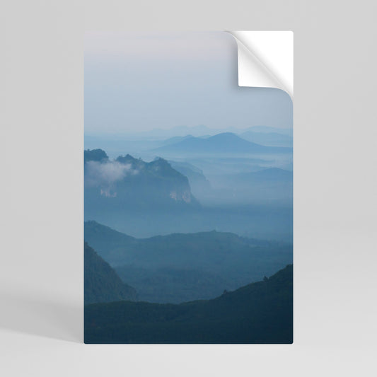 Poster verticale staccabile e attaccabile MISTY MOUNTAIN WHISPER