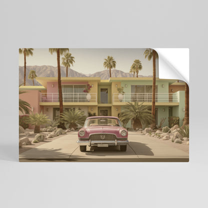 Poster orizzontale staccabile e attaccabile in stile californiano