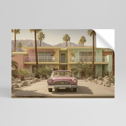 Poster orizzontale staccabile e attaccabile in stile californiano
