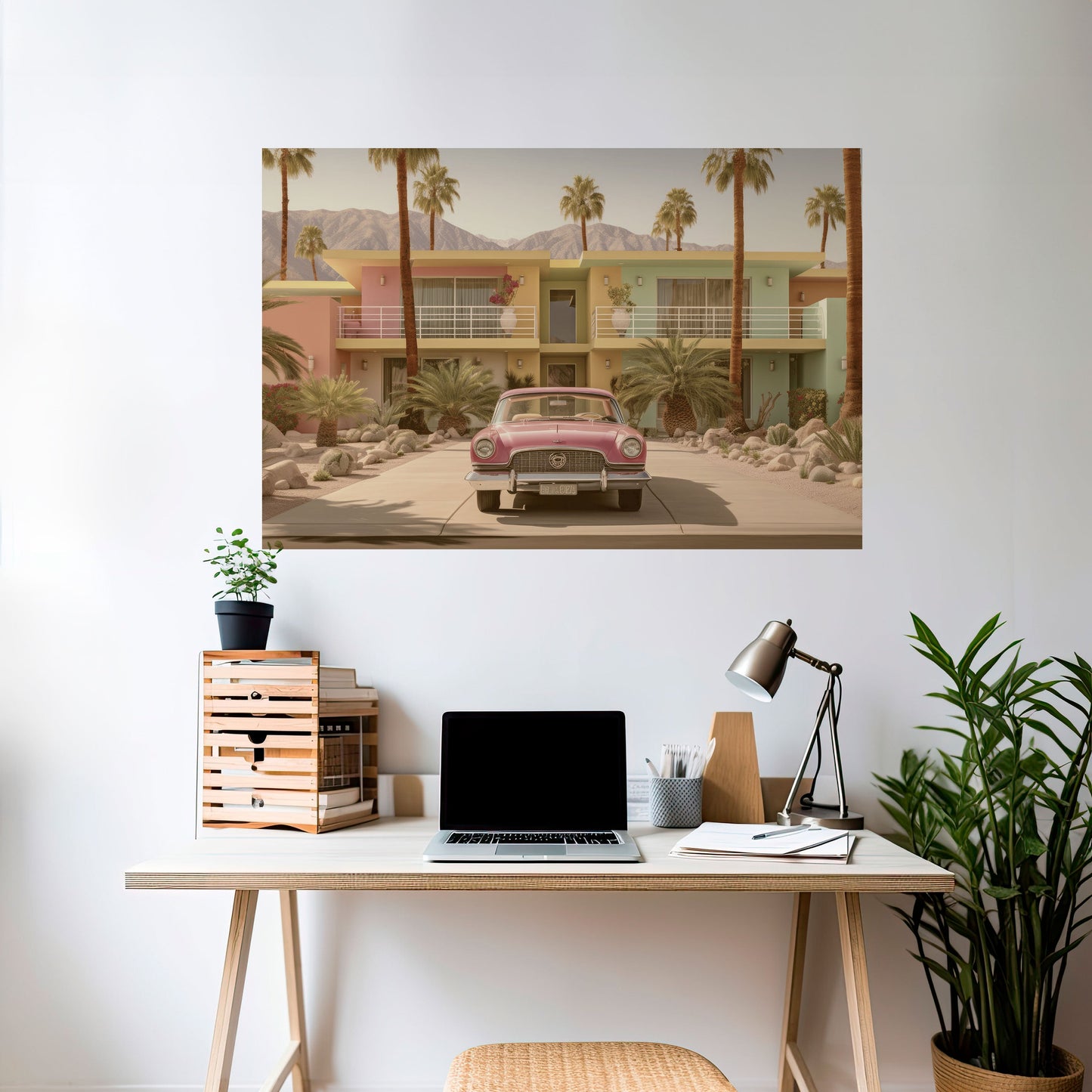 Poster orizzontale staccabile e attaccabile in stile californiano