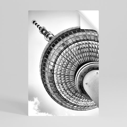 BERLINER FERNSEHTURM Poster verticale stacca e incolla
