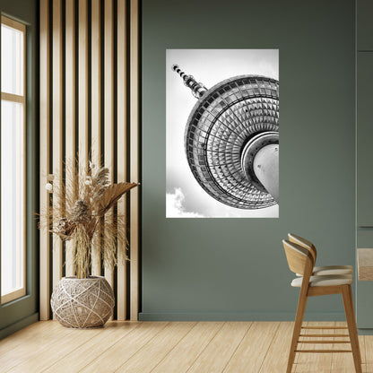 BERLINER FERNSEHTURM Poster verticale stacca e incolla