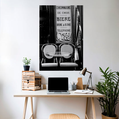 Poster verticale staccabile e attaccabile BISTRO VIBRATIONS