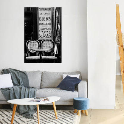 Poster verticale staccabile e attaccabile BISTRO VIBRATIONS