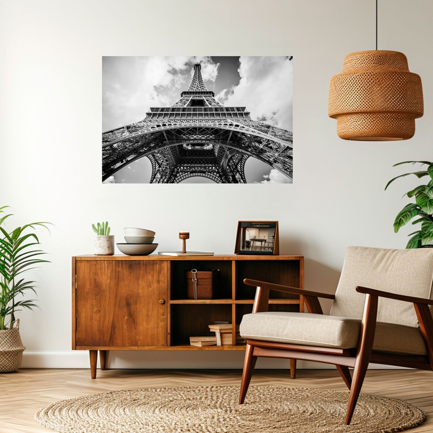 Poster orizzontale staccabile e attaccabile con PROSPETTIVA EIFFEL SENZA TEMPO