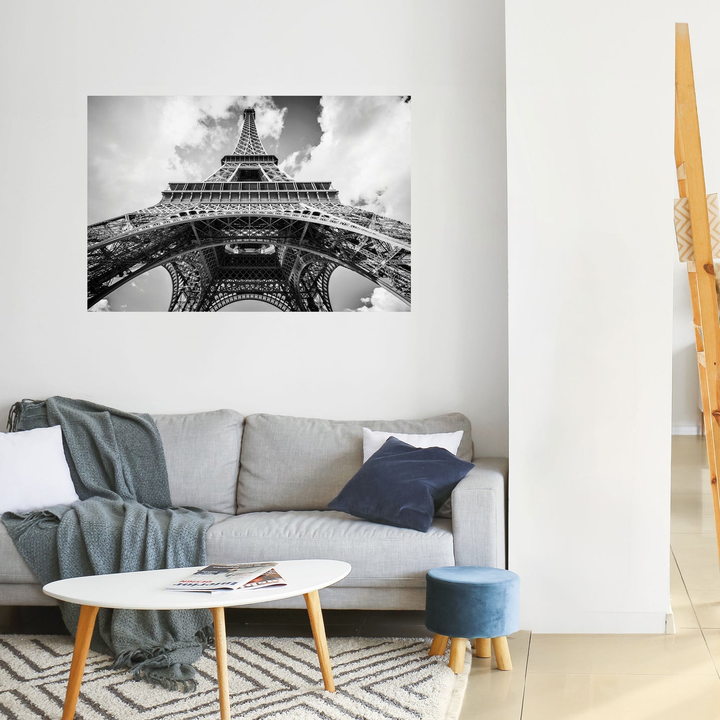 Poster orizzontale staccabile e attaccabile con PROSPETTIVA EIFFEL SENZA TEMPO