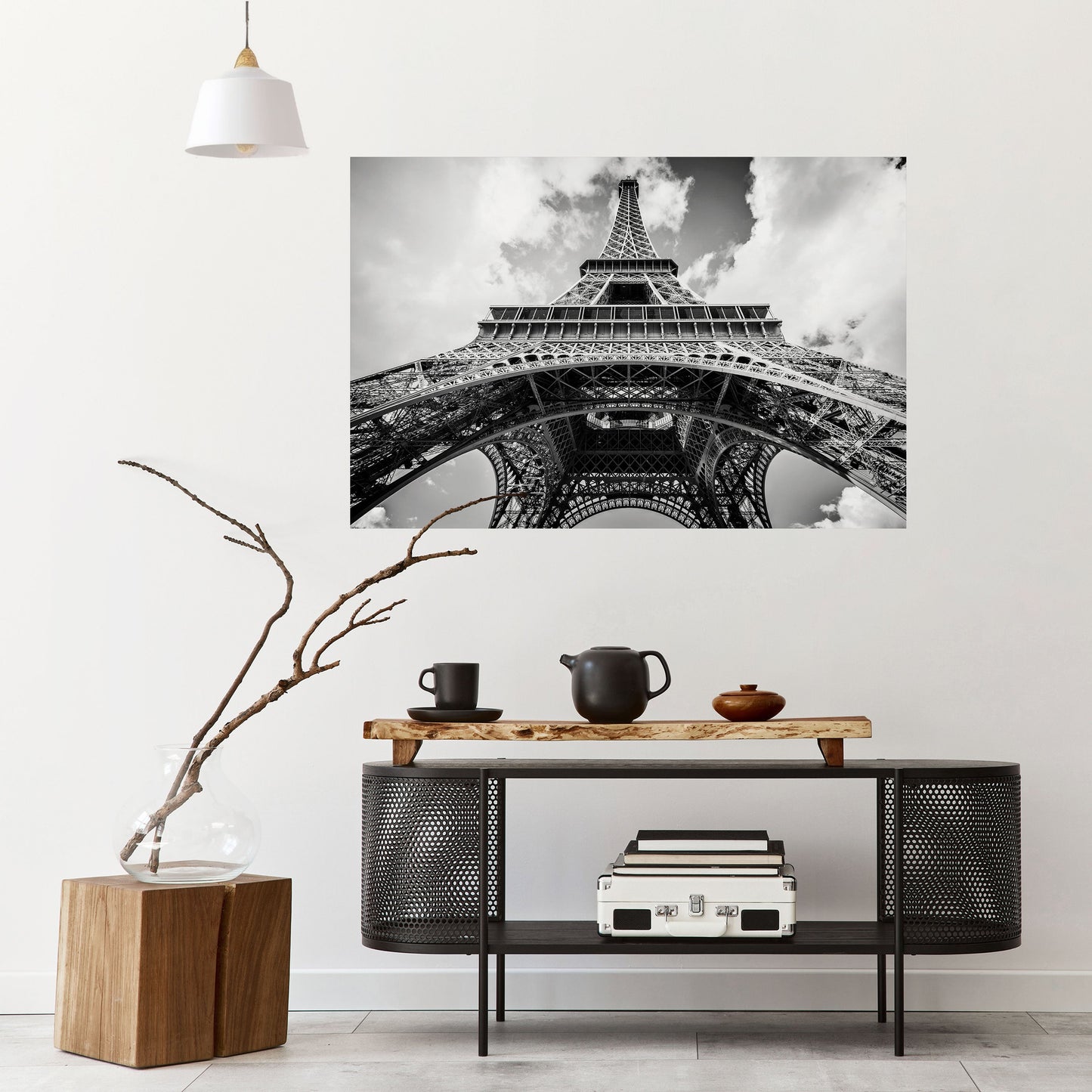 Poster orizzontale staccabile e attaccabile con PROSPETTIVA EIFFEL SENZA TEMPO