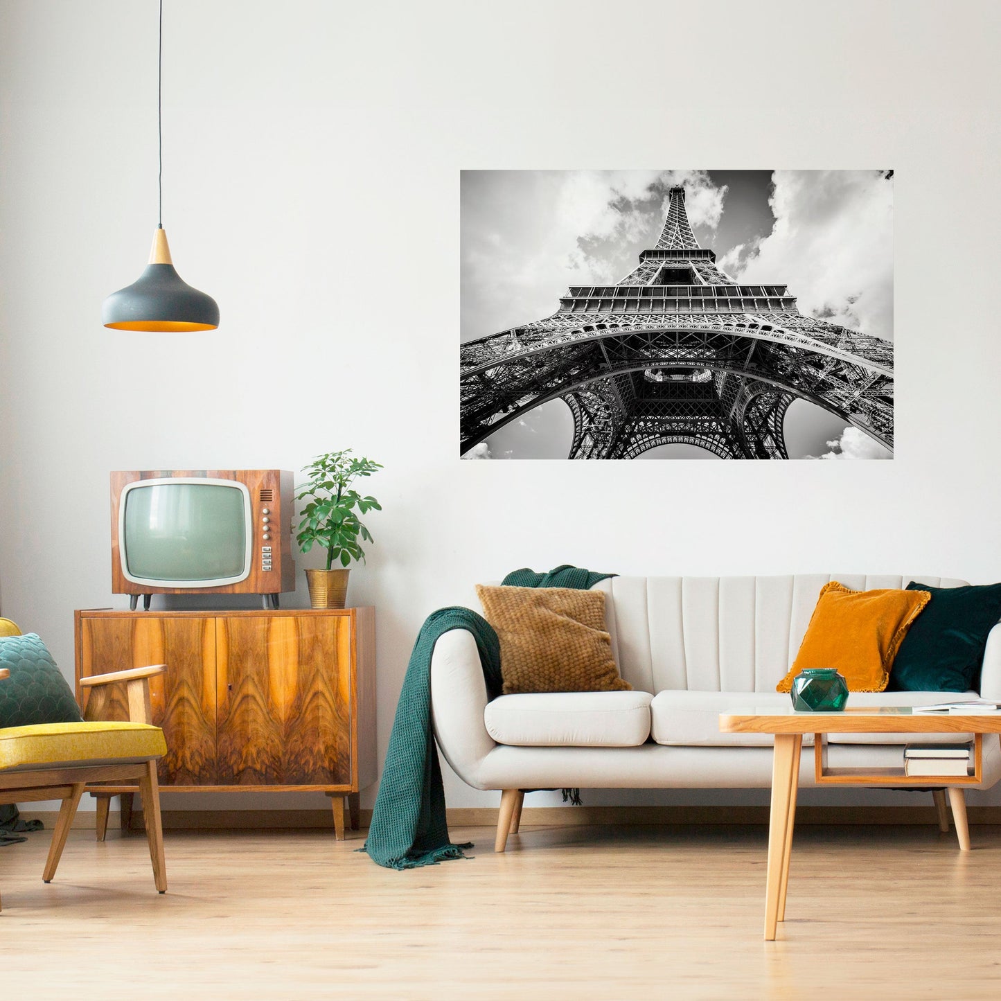Poster orizzontale staccabile e attaccabile con PROSPETTIVA EIFFEL SENZA TEMPO