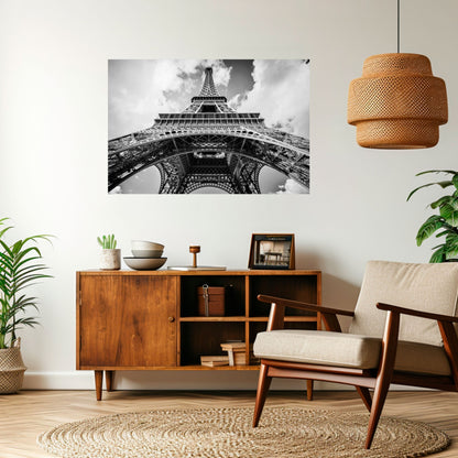 Poster orizzontale staccabile e attaccabile con PROSPETTIVA EIFFEL SENZA TEMPO