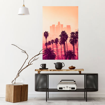 Poster verticale staccabile e attaccabile PALM SHADE DREAMSCAPE