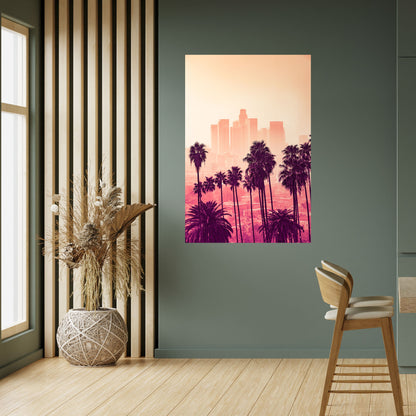 Poster verticale staccabile e attaccabile PALM SHADE DREAMSCAPE
