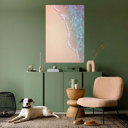 Poster verticale staccabile e attaccabile con tonalità di paesaggio sabbioso da sogno