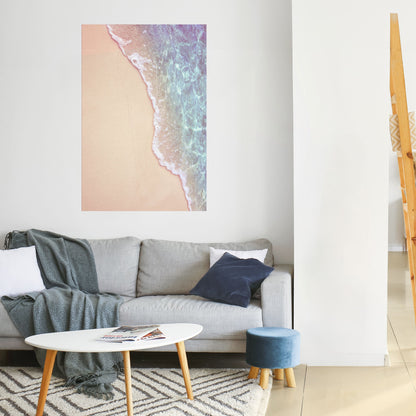 Poster verticale staccabile e attaccabile con tonalità di paesaggio sabbioso da sogno