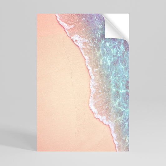 Poster verticale staccabile e attaccabile con tonalità di paesaggio sabbioso da sogno