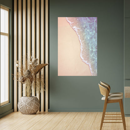 Poster verticale staccabile e attaccabile con tonalità di paesaggio sabbioso da sogno