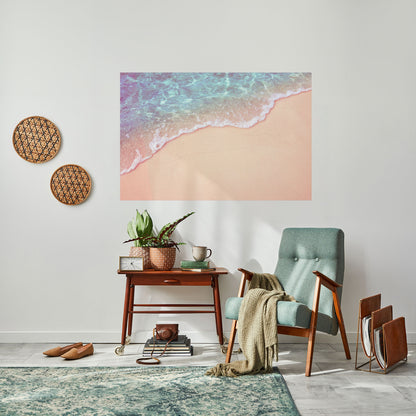 Poster orizzontale staccabile e attaccabile con tonalità di paesaggio sabbioso da sogno