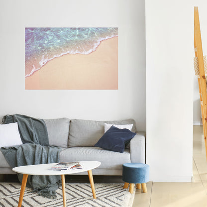 Poster orizzontale staccabile e attaccabile con tonalità di paesaggio sabbioso da sogno