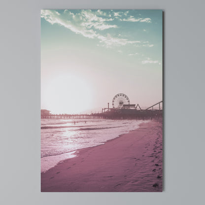 PASTEL COAST VIBES Stampa su Tela Verticale