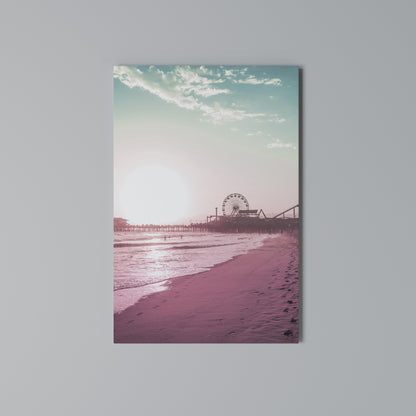 PASTEL COAST VIBES Stampa su Tela Verticale