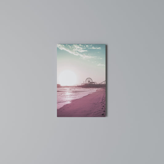 PASTEL COAST VIBES Stampa su Tela Verticale