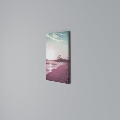 PASTEL COAST VIBES Stampa su Tela Verticale
