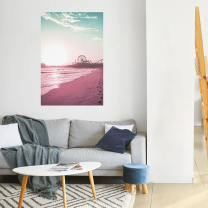 PASTEL COAST VIBES Poster verticale staccabile e attaccabile