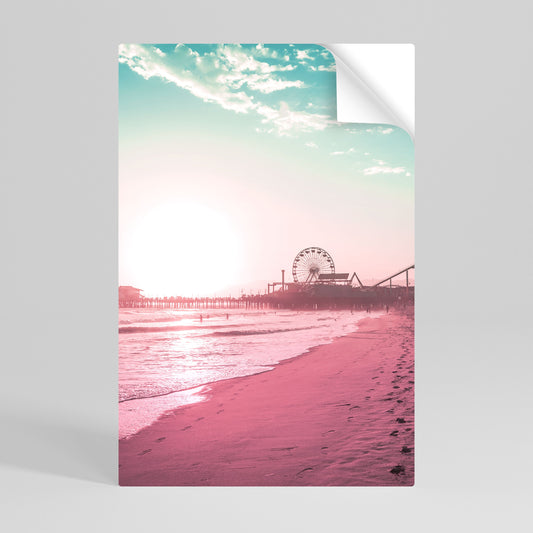 PASTEL COAST VIBES Poster verticale staccabile e attaccabile