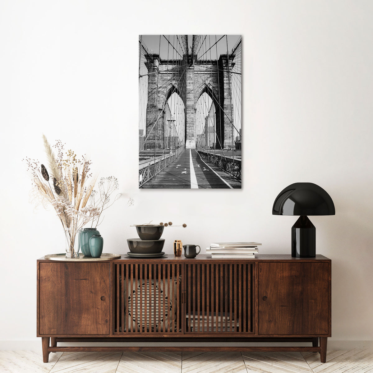 STRINGS OF HISTORY Vertical Canvas Print