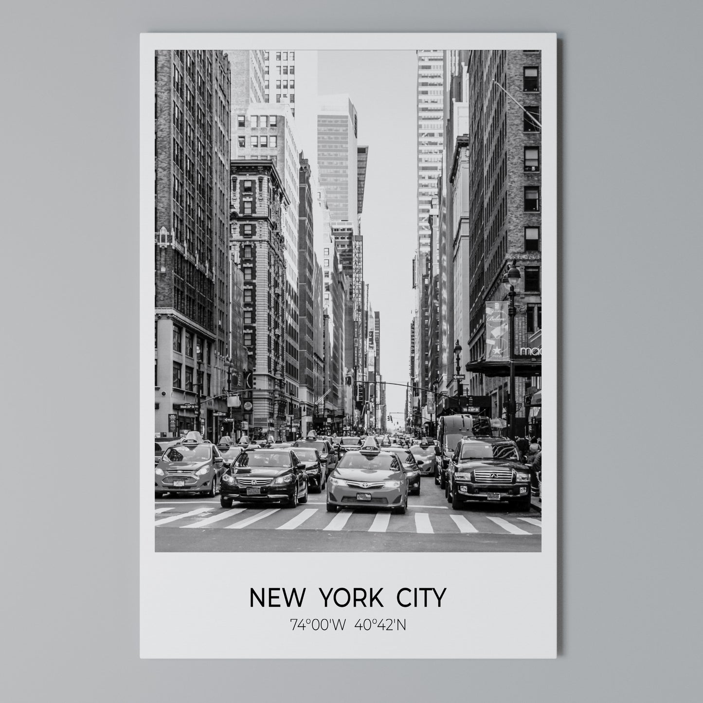 TIMELESS NEW YORK VIBES Stampa su Tela Verticale