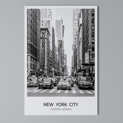 TIMELESS NEW YORK VIBES Stampa su Tela Verticale