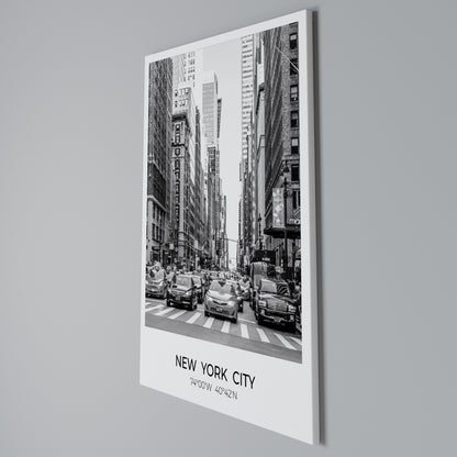 TIMELESS NEW YORK VIBES Stampa su Tela Verticale