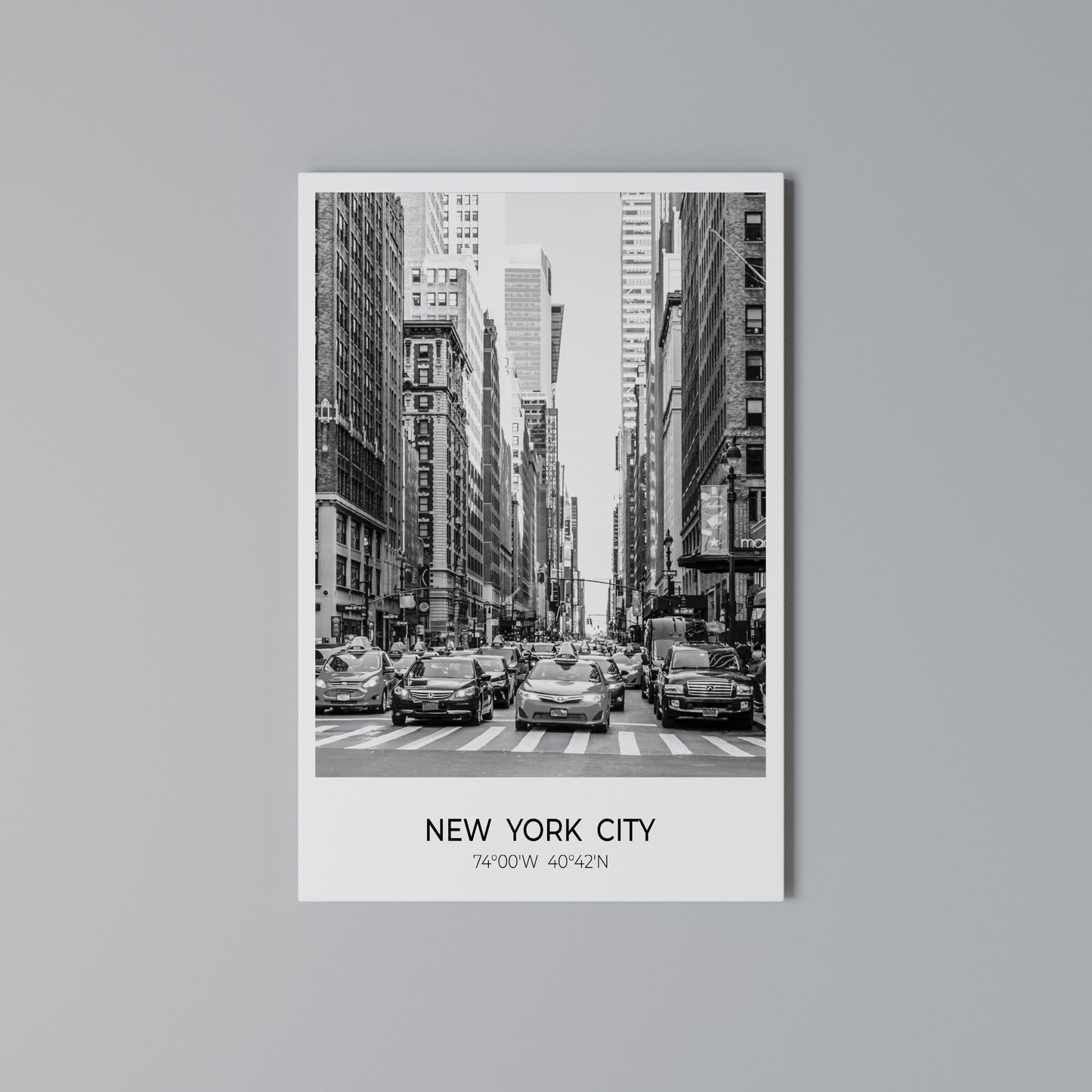 TIMELESS NEW YORK VIBES Stampa su Tela Verticale
