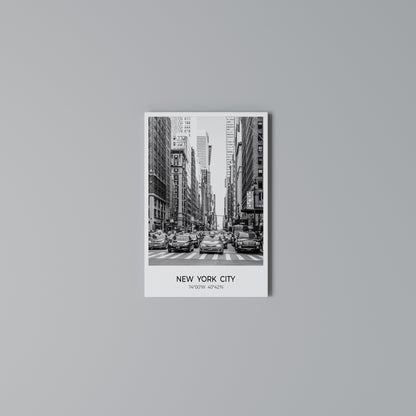 TIMELESS NEW YORK VIBES Stampa su Tela Verticale