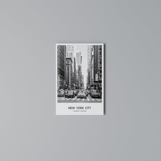 TIMELESS NEW YORK VIBES Stampa su Tela Verticale